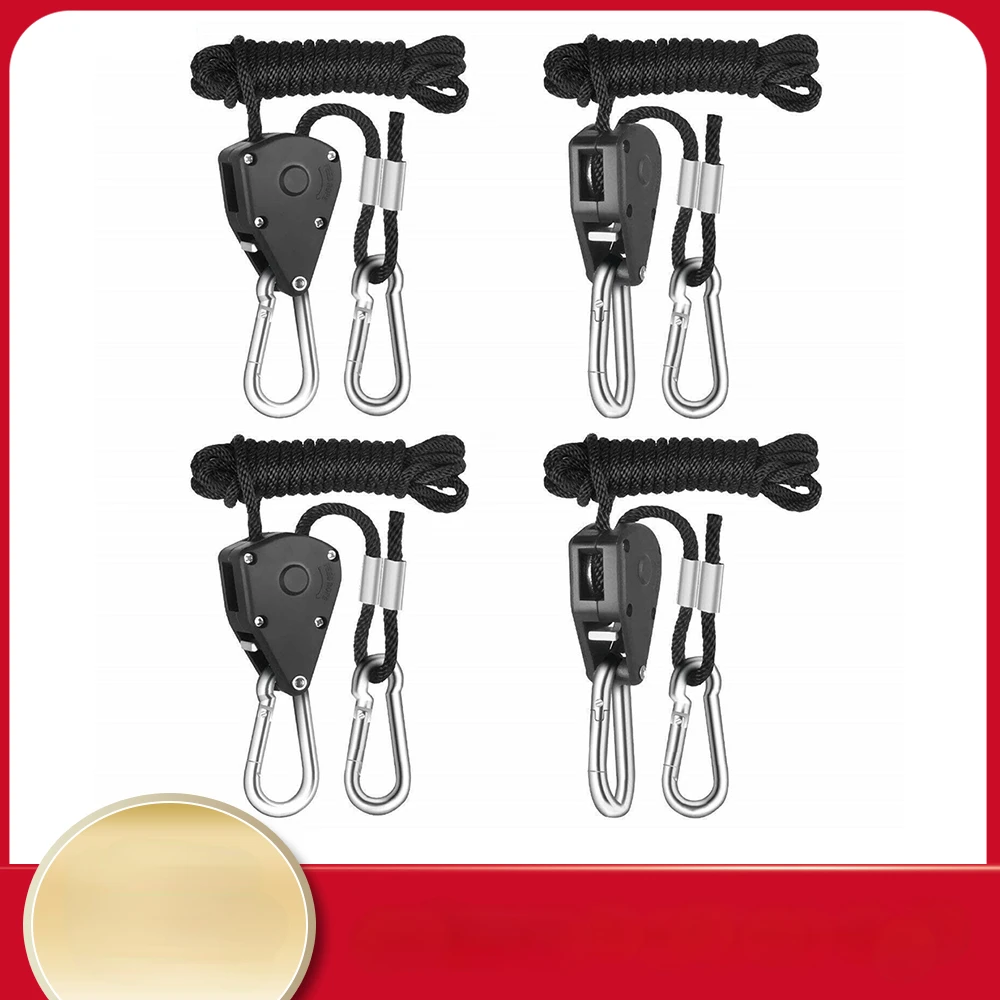4pcs/2pcs Pulley Ratchets Kayak and Canoe Boat Bow Stern Rope Lock Tie Down - £11.88 GBP