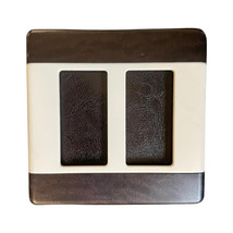 Decorative 2-Gang -Two Color Wall Plate Light Almond/Aged Bronze SWS262LAABCC10 - £6.20 GBP