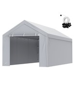 VEVOR Carport Replacement Canopy Cover Top + Side Wall 10 x 20 ft, Garag... - $165.49