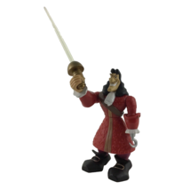 Disney Store Adventures Captain Hook Light Up Sword Pirate Figure Vintage 1999 - $27.67