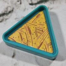 1984 VINTAGE Fisher Price Little People ZOO ANIMAL Blue Triangle FOOD TRAY - $9.89