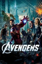 2012 Marvel Avengers Poster 11X17 Iron Man Thor Captain Americs Black Widow  - $11.64