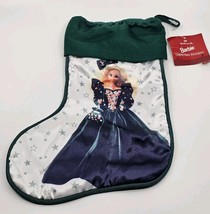 Vtg 1995 Hallmark Barbie Holiday Christmas Stocking Hallmark Green New w... - $236.99 MXN