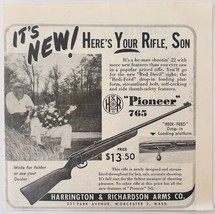 1948 Harrington &amp; Richardson Pioneer 22 Rifle Advertisement Firearms Gun... - $19.99