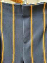 Zara Women&#39;s Blue Striped Polyester Comfort Waist Mid Rise Dress Pant Si... - $25.00