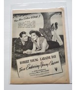 1945 Film Those Enduring Young Charms WWII Print Ad Robert Young Laraine... - £7.88 GBP