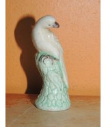 Mud Bird 2.5"+ white marked China Mudman Antique c1910 dove parrot longtail - $42.74