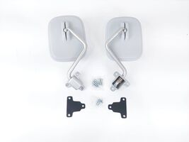 Gray Metal Door Mirror For Toyota Land Cruiser FJ40 FJ45 FJ55 BJ40 HJ45 ... - $69.65