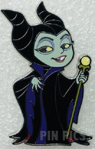 Disney Villains Chibi Maleficent from Sleeping Beauty with Sceptor pin - £9.55 GBP