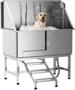 5 Stainless Steel Dog Grooming Bathtub, Professional Bathing Station For... - $937.99