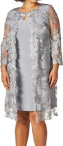 ALEX EVENINGS Embroidered Lace Mock Jacket Cocktail Dress Plus size 18 N... - £54.26 GBP