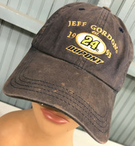 Jeff Gordon Nascar Dupont Faded Well Worn Strapback Baseball Hat Cap - $15.23