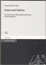 Rare  Samuel Salzborn / Staat und Nation Die Theorien der Nationalismusf... - £101.92 GBP