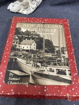 VTG 1948 The New England Weekly Calendar For Engagements Samuel Chamberlain - $24.75