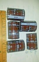 5 pc lot  CAPACITORS 200 VOLT 1000 uF (M) SNAP IN -5 pc - $7.54
