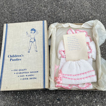 White Elephant Gift Children&#39;s Panties Box w Washcloths Displayed as Baby Outfit - £19.00 GBP