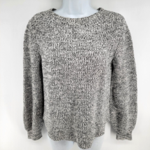 GAP Knit Heavy Cotton Long Sleeve Gray Sweater Women&#39;s Size S - £15.53 GBP