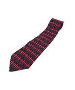 Van Heusen 100% Silk Tie Dark Red Geometric Pattern - $145.27 MXN