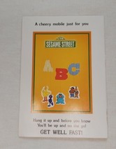 Vintage 1970s Sesame Street Get Well Card - Punch Out Mobile UNUSED - £8.30 GBP