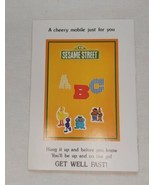 Vintage 1970s Sesame Street Get Well Card - Punch Out Mobile UNUSED - £8.15 GBP