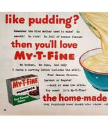 1956 My T Fine Puddings Advertisement Desserts Vintage Flavors Vanilla D... - $368.75 MXN