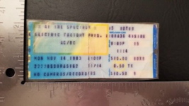 AC/DC / Fastway - Vintage Laminated November 14, 1983 Concert Ticket Stub - £14.08 GBP