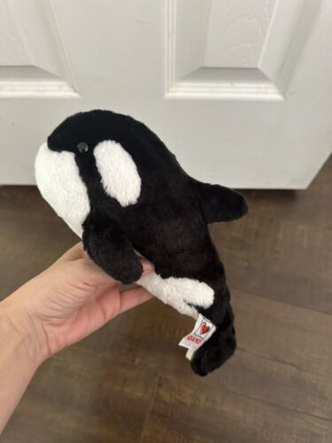 Webkinz Ganz Orca Whale Plush Stuffed Animal Toy 11 Inch No Code Tag - $10.77