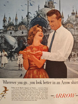 1960 Saturday Evening Post Ad Advertisement ARROW SHIRTS Wash and Wear C... - $10.80