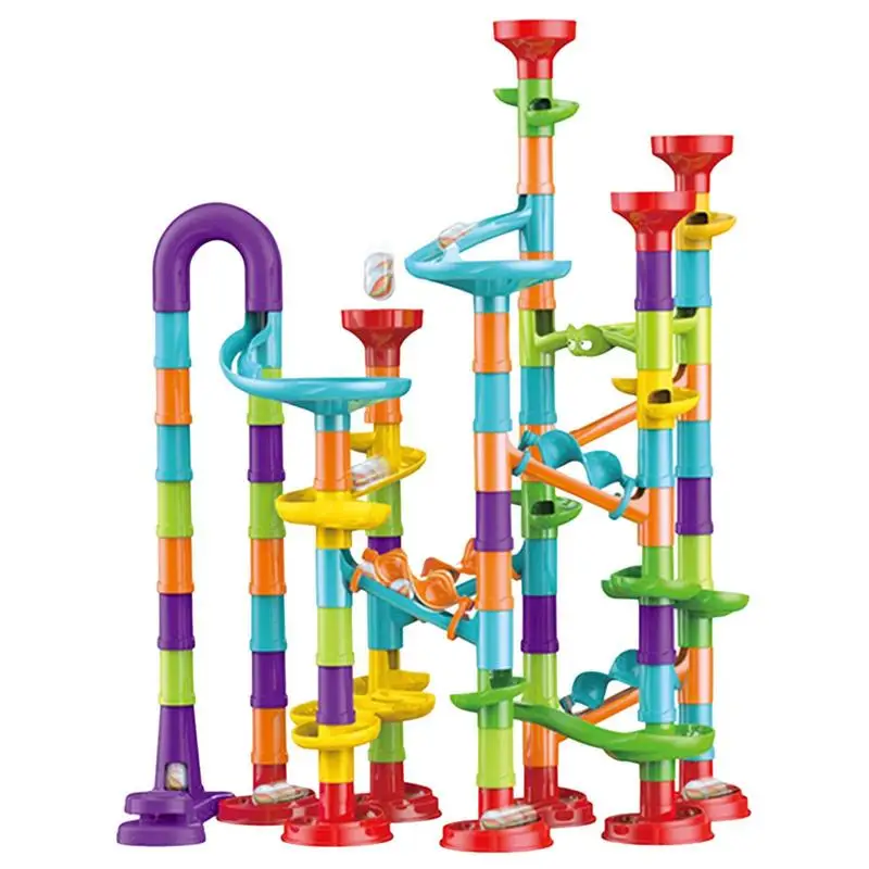 Marble Runs For Kids Compatible Building Blocks Kids Toys Slide Block Funnel - £20.19 GBP