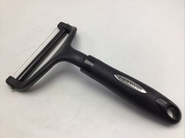 Farberware Cheese Slicer Wire Cutter w Roller Bar  7.5”X 5” Black - $13.71