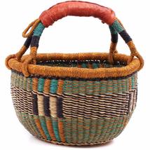 Fair Trade Ghana Bolga African Mini Market Basket 8-10" Across X 4-5" Tall (plus - $19.80+
