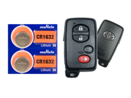 Toyota Keyfob Replacement Battery Murata CR1632 Lithium (2 Pack) + Tracking - $4.12