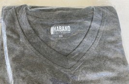 New Men&#39;s Haband Grey Pocket Tee T Shirt Sealed Size 6X Gray Nip - £15.57 GBP