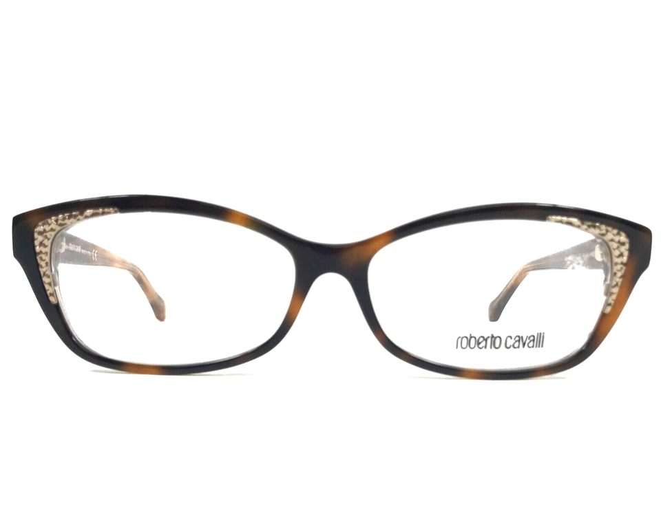 Roberto Cavalli Eyeglasses Frames Capolivieri 5034 052 Tortoise Gold 54-14-140 - £77.02 GBP