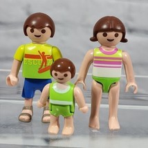 Playmobil Action Figures Lot Of 3 Beach Summer Swimsuit Kids Baby Toddler  - $14.84