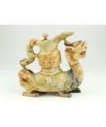 *Chinese Asian Estate Carved Natural Jade Dragon Statue Figurine 8&quot; - $314.56 CAD