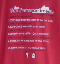 Kentucky The Ten Commandments Kentucky Style Mens size Large L Tshirt Re... - £8.46 GBP