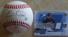 Eric Hinske (Toronto) Autographed Ball &amp; 2005 Ud Pro &amp; Prospects Relic Card #Eh - £18.13 GBP