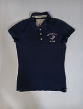 HOLLISTER Juniors Medium 3 Button Stretch Dk Navy Blue Polo Shirt So. Ca... - $340.95 MXN