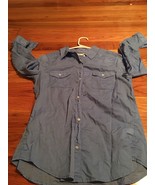 Old Navy Light Blue Womens Shirt 100% Cotton - $17.27 CAD