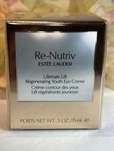 Estee RE-NUTRIV Ultimate Lift Regenerating Youth Eye Creme .5oz 15ml Sealed Free - £31.61 GBP