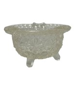 Vintage L.E. Smith Clear Kettle Dish Cigarette Ashtray Daisy and Buttons... - $18.17 CAD