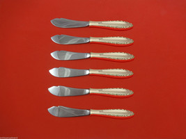 Lace Point by Lunt Sterling Silver Trout Knife Set 6pc HHWS  Custom Made - £318.44 GBP