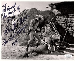 Clayton Moore The Lone Ranger Autograph Signed 8x10 Vintage Photo 1978 Jsa Cert - £196.64 GBP