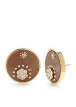 KATE SPADE OUT OF HER SHELL BUTTON STUD EARRINGS NWT - $37.62