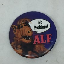 Vintage No Problem Alf Button Pin Collectible TV Show Series Memorabilia Pinback - £15.72 GBP