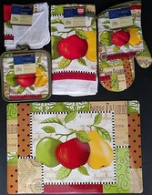 Kitchen Two Apples &amp; Pear Theme Linen &amp; Placemats, Select: Items - £5.15 GBP+