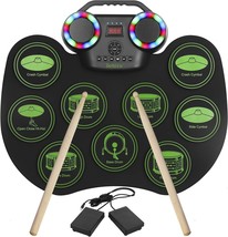 Electronic Drum E-Drum Kit, Bonvvie Portable Roll Up Digital Drum, Enthusiasts - £52.59 GBP