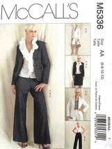 McCalls Sewing Pattern 5336 Career Wardrobe Suit Jacket Pants Top Skirt ... - $7.27