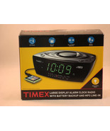 Timex Clock/AM-FM Radio - Large Display &amp; MP3 Line-In - Used, in Origina... - $9.94